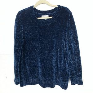 Orvis chenille round neck sweater in size xl